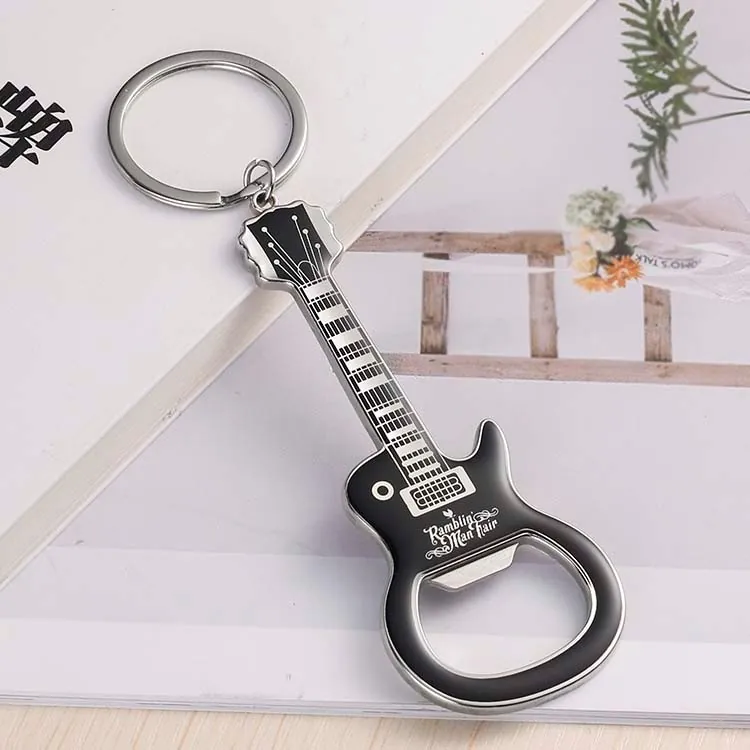 Guitar Bottle Opener Keychain