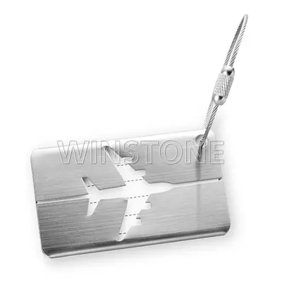 Airplane Cutout Luggage Tag