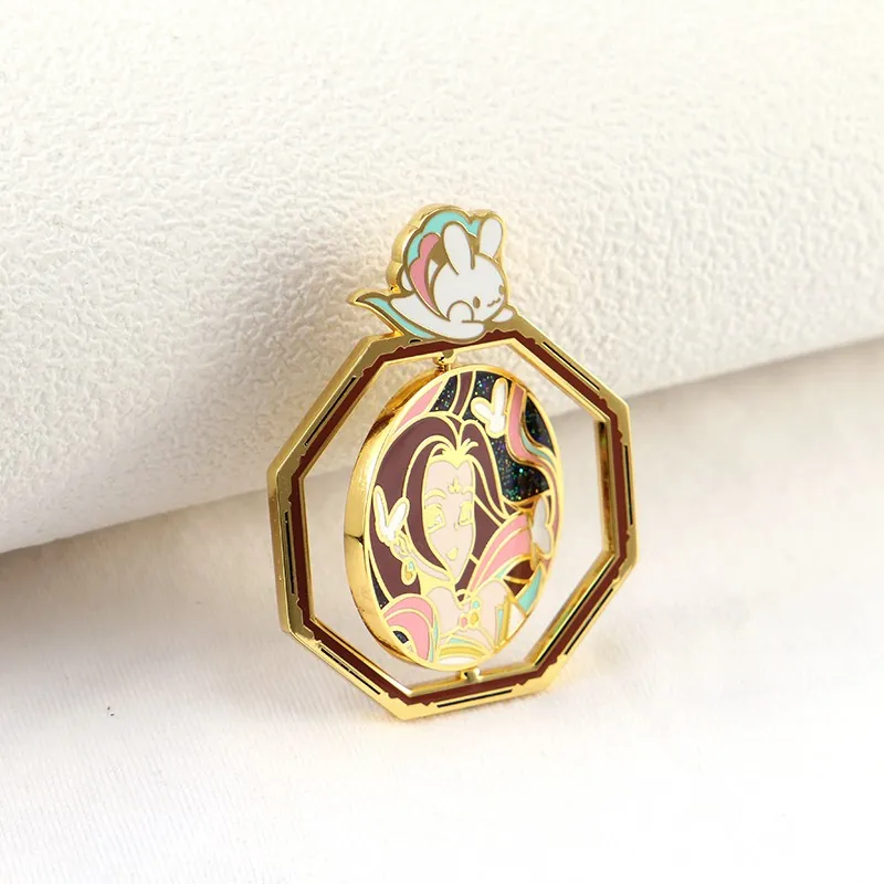 Spinning Octagon Pin
