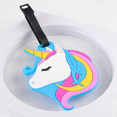Unicorn Soft PVC Luggage Tag