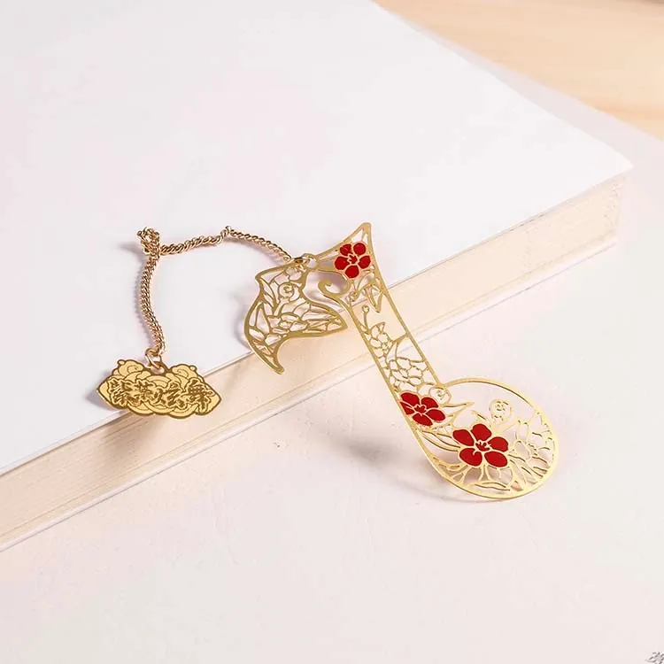 Filigree Music Note Bookmark